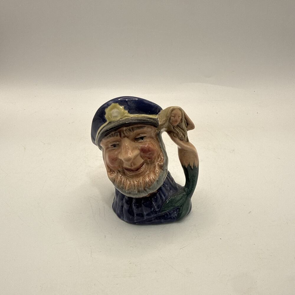 Vtg 1960 ROYAL DOULTON CHARACTER MINI JUG: OLD SALT SEAMAN MERMAID D6557 *